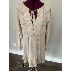 Free People Boho Cream Dress Small